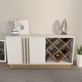 Bufet, Zena Home, Luna, Alb/Maro