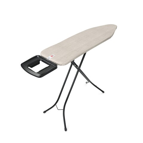 Masa de calcat, Brabantia B, Denim Grey, 124x38 cm, otel/bumbac