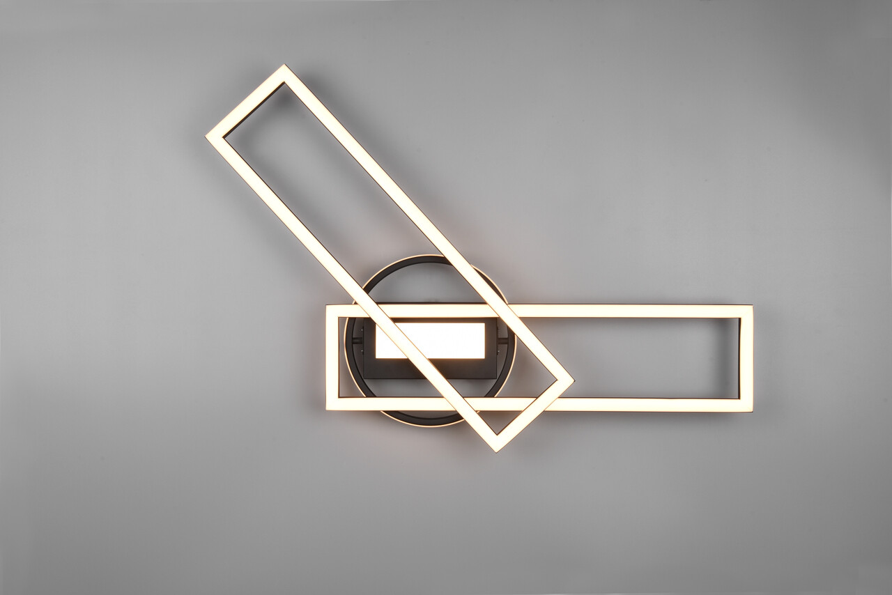 Plafoniera Twister, RL, 90.5x24.5x8.5 cm, 30W, 1x SMD, metal, negru mat - imagine 2