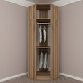 Dulap pentru haine, Minerva, Kale Oak, 74x235x52 cm, PAL, Stejar