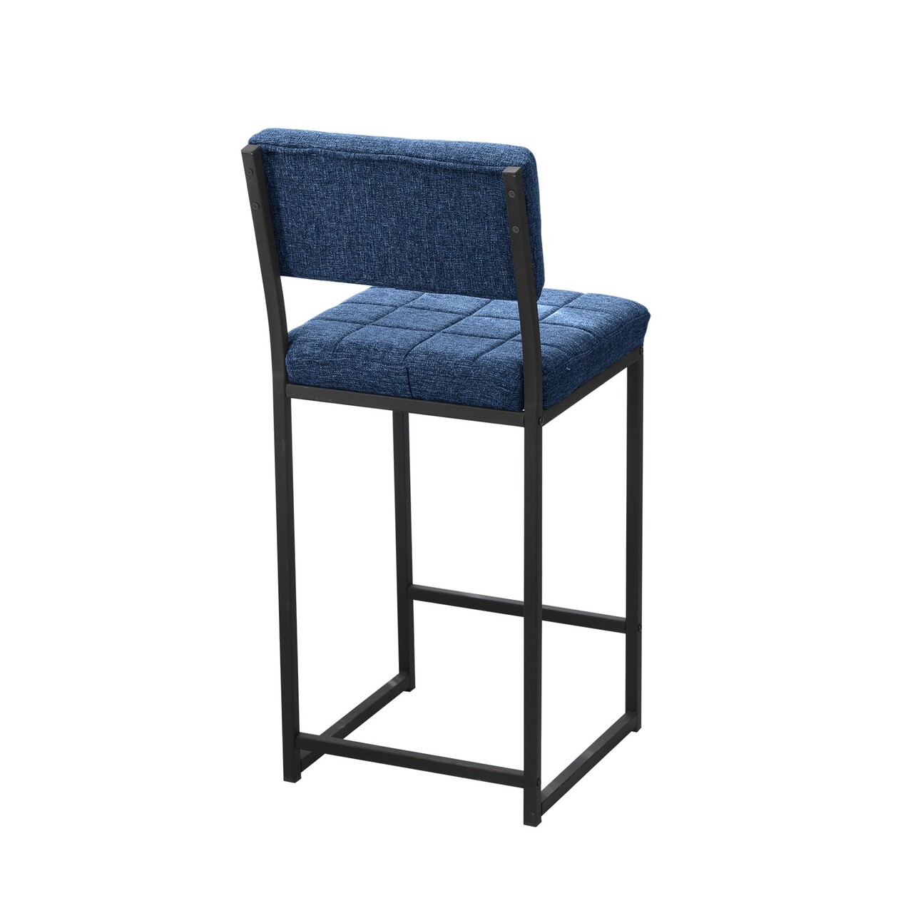 Scaun de bar, Hanah Home, Retro, 40x98x40 cm, Albastru navy - imagine 8