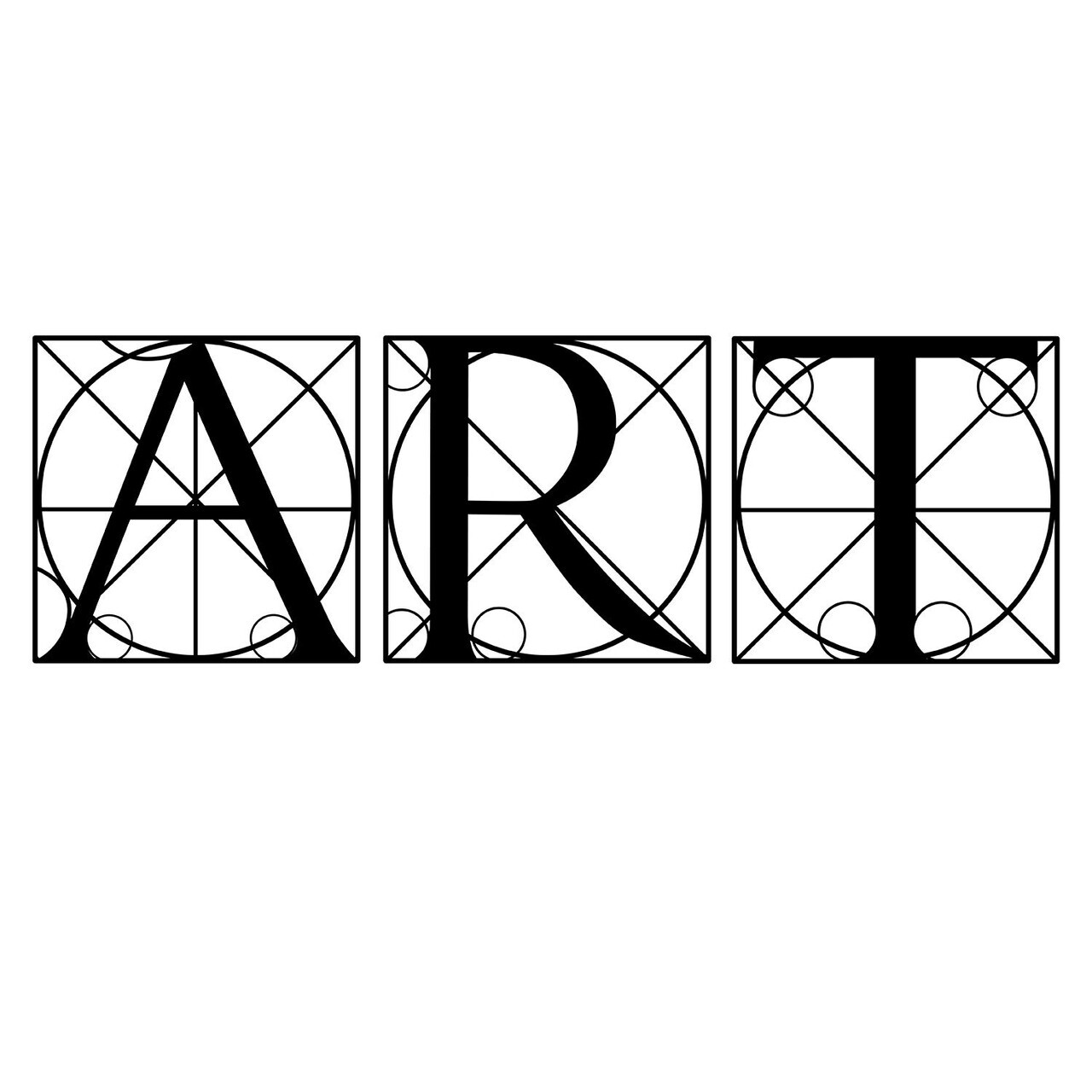 Decoratiune de perete, Art, Metal, Grosime: 1,2 mm, Negru — imaginea 4