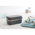 Recipient colectare resturi alimentare, Brabantia, SinkSide Waste Box, 22.1x12.7x10.7 cm, plastic/inox, gri inchis