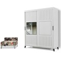 Dulap pentru haine, Comforty, Pasific Home Fuga, 190x216x60 cm, Alb