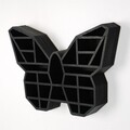 Raft de perete, Evila Originals, Cry007-S, 27x40x6 cm, Lemn masiv, Negru