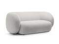 Canapea modulara 2 locuri, Kate, Micadoni, 183x99x76 cm, catifea, gri deschis
