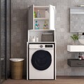 Dulap masina de spalat, Hanah Home, Lyon 60, 70x183x60 cm, PAL, Alb