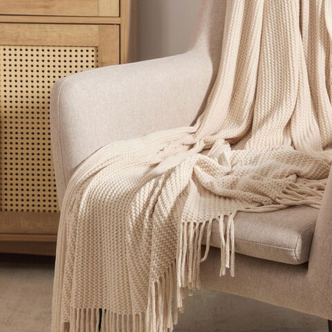 Patura Chenille, Homla, 130x170 cm, poliester, ecru