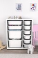 Dulap multifunctional, Estella, Zen 2D2K6U, Alb
