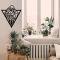 Decoratiune de perete, Gokotta, metal, 46 x 52 cm, negru