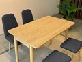Set masa extensibila si 4 scaune, Vella, Vina Mini 02 1053, PAL, Stejar / Antracit