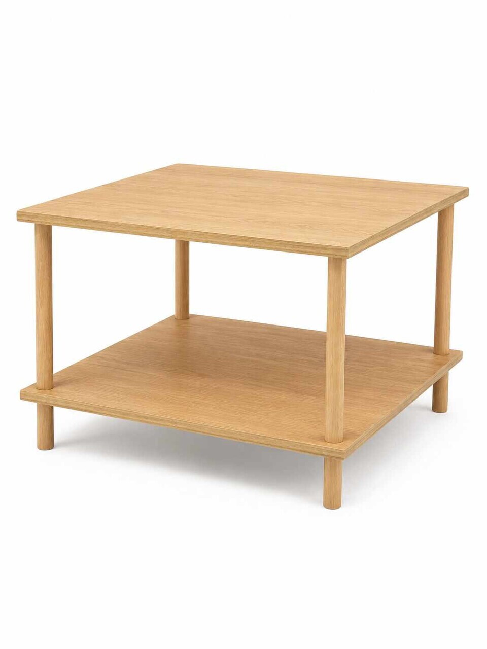 Masuta de cafea, Hanah Home, Peka-0049, 60x42.5x60 cm, PAL, Maro — imaginea 4