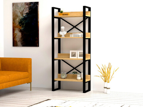 Corp biblioteca, Puqa Design, Adisa, 63x150x32 cm, PAL, Maro mezoni.ro