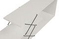 Comoda TV, Kalune Design, Zigzag, 120x40x30 cm, Alb