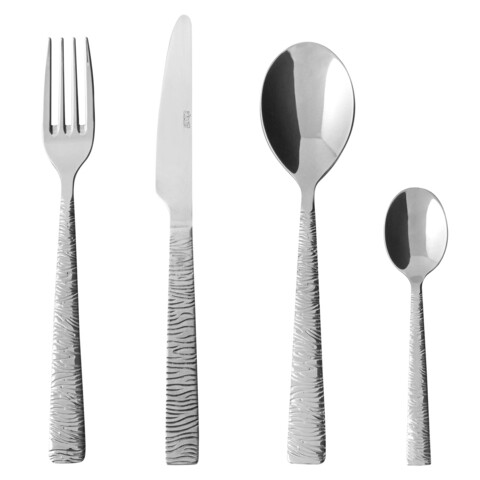 Set tacamuri 24 piese, Abert, Naif, 1.8 mm, inox 18/10