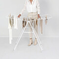 Uscator de rufe, Brabantia, Hangon Fresh, 20 m capacitate de uscare, otel, alb