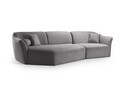 Coltar stanga 5 locuri, Hailey, Micadoni Home, 292x138x79 cm, tesatura boucle, caramiziu