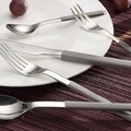 Set tacamuri 24 piese, Villeroy & Boch, S+ Taupe Cutlery, inox/silicon
