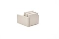 Canapea extensibilă cu 1 loc, Balcab Home, 825BLC4732, Cadru: 100% LEMN DE BRAD, Crem