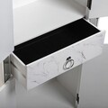 Bufet  Loiri, Versa, 48 x 25 x 122 cm, MDF, alb