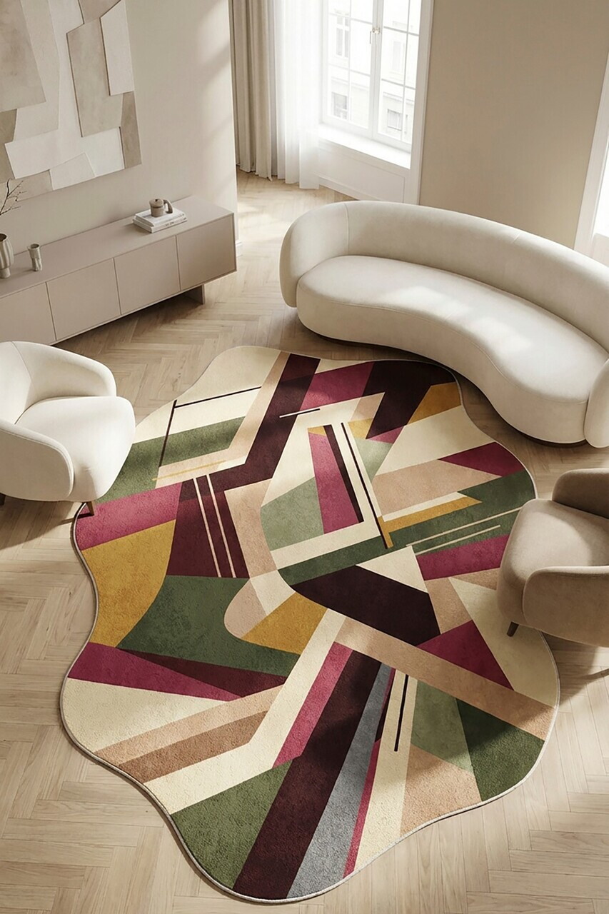 Covor, DC-7531-10, 100x200 cm, Poliester, Multicolor — imaginea 3