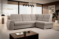 Coltar extensibil dreapta 3 locuri ELTAP, RT-18SO, Sado, 272x192x95 cm, lemn/poliester, bej deschis