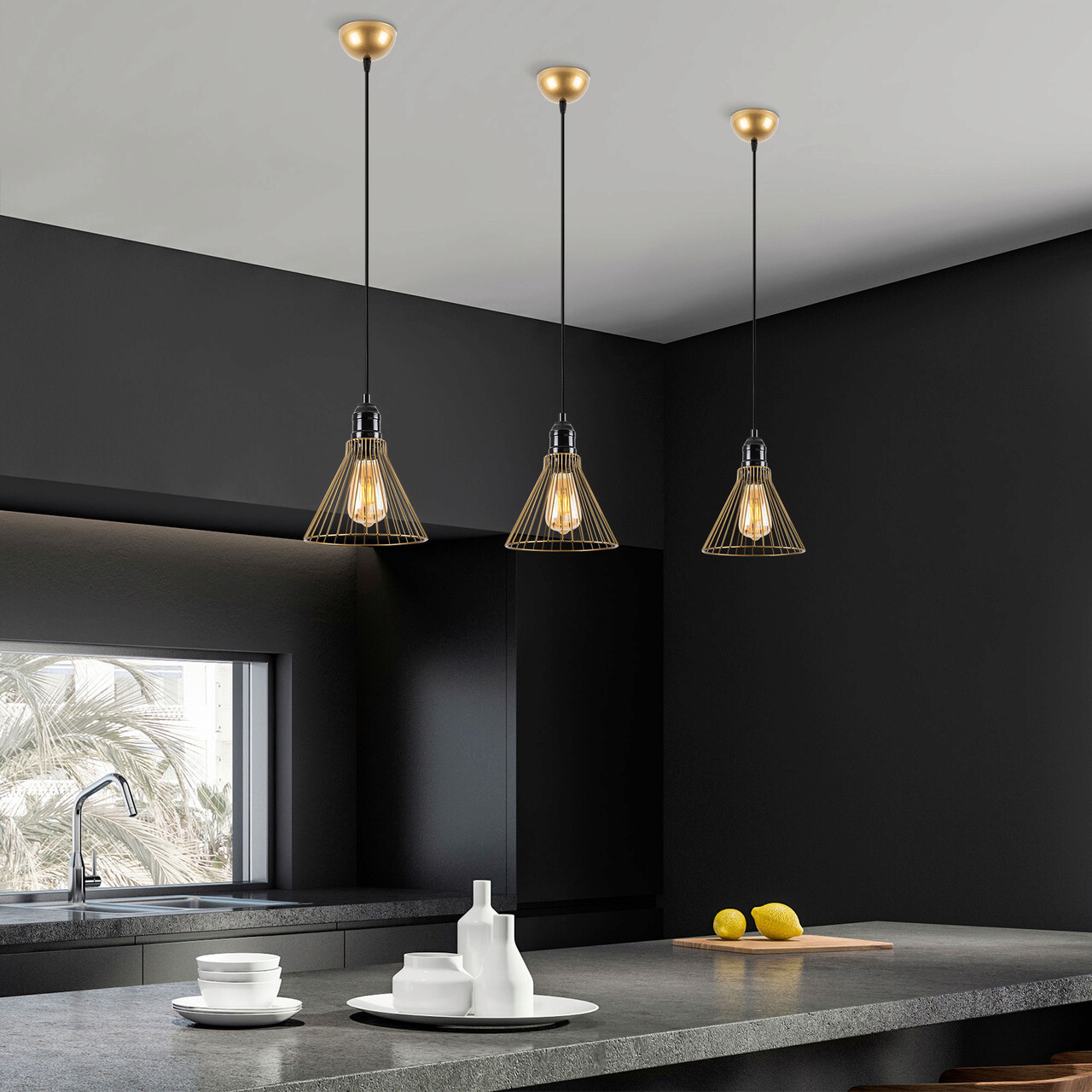 Lustra, Fulgor, 942FLG1494, Metal, Auriu - 1 | YEO