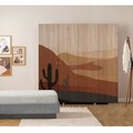 Dulap pentru haine, Vella, Loni 4 -905, 180x192x52 cm, PAL, Sonomo