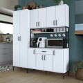 Dulap multifunctional, Rani, JE133, 180x198 cm, PAL, Alb