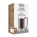 Cafetiera sticla French Press, Kitchen Craft, 8 cesti, 1 L, inox/sticla borosilicata