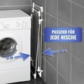 Uscator de rufe pliabil, Maximex, Space Saver, 79x39x94 cm, inox/polipropilena, argintiu mat