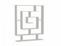 Biblioteca Wooden Art, Sarmasik White, 124.8x149.4x22 cm