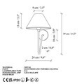 Aplica de perete, Opviq, 536NTD2131, Finisaj antic
