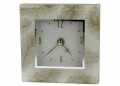 Ceas Foxi, Duo, 14 x 14 x 4.5 cm, sticla, bej