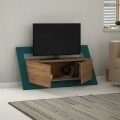 Comoda TV, Homitis, Kayt - Oak, Turquoise, 36.5x120x59 cm