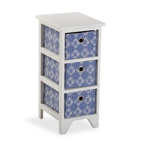 Comoda cu 3 sertare, versa, aveiro, 30 x 56 x 25 cm, mdf, multicolor