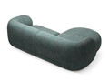 Coltar stanga 2 locuri, Kate, Micadoni, 255x176x76 cm, tesatura structurata, albastru melanj