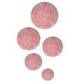 Set 5 decoratiuni de perete, Marble v2, metal, lucrat manual, Ø7 - 27 cm, multicolor