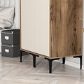 Dulap pentru haine, Hommy Craft, Kumsal SS, 80x47.5x201.4 cm, PAL, Maro/Crem