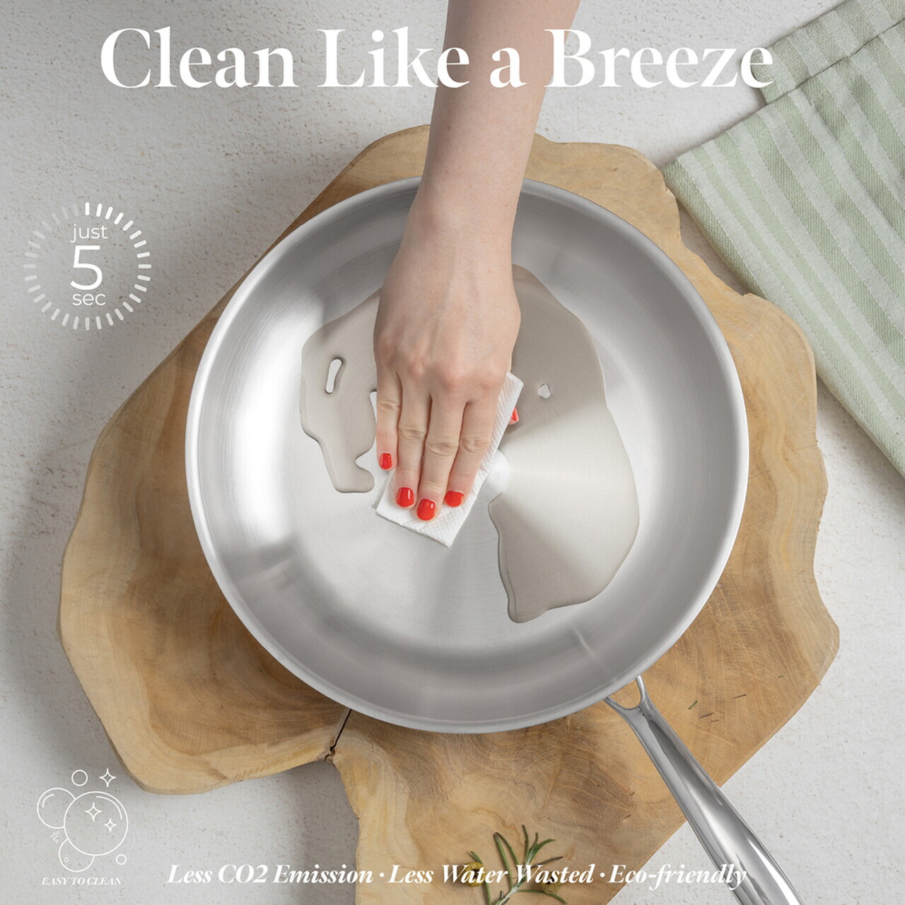 Tigaie Berlinger Haus, Copper Touch, 28 cm, inox, argintiu - imagine 9