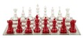 Joc de sah Red/White Chess, Mauro Ferretti, 61x61x14 cm, polirasina/sticla, multicolor