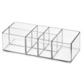 Organizator pentru cosmetice iDesign, 7 compartimente, 18x8x5 cm