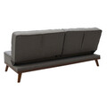 Canapea extensibila 3 locuri Marco, Pakoworld, 180x80x80 cm, textil, gri