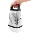 Razatoare cu recipient colectare, Zokura, 23 cm, fin/mediu/grosier/feliat, inox