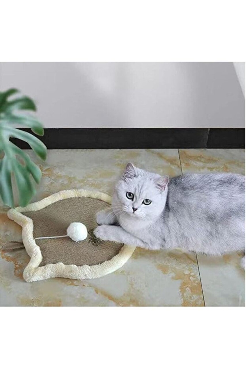 Jucărie pentru pisici din material textil, Paws &amp; Whiskers, Kedi, Tesatura Welsoft, Crem - view 3