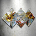 Set 4 tablouri decorative, 4MDF1037163169, MDF, Imprimat UV, Multicolor