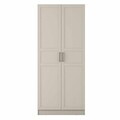 Dulap pentru haine, Hanah Home, BA258, 90x210x57.5 cm, Gresie