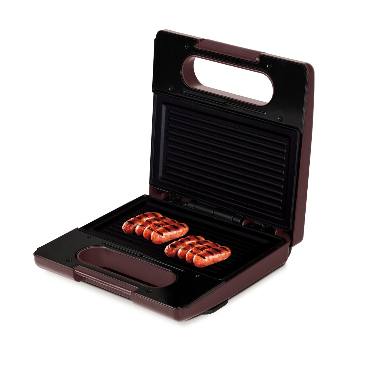 Sandwich maker 3 in 1 Berlinger Haus, Leonardo, 22.5x13 cm, aluminiu, visiniu mat - view 5
