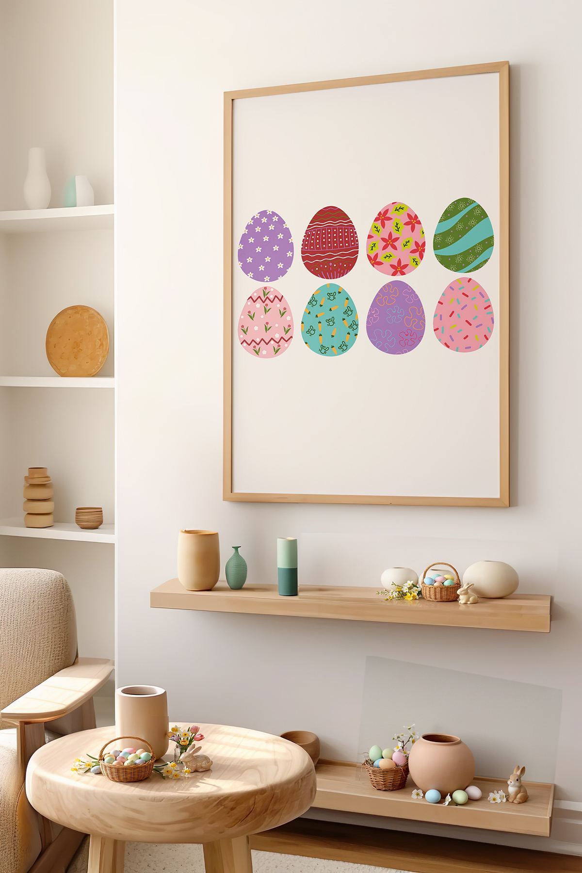 Tablou decorativ, Arteastermodel22-5070, MDF, Multicolor