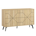 Consola, Decortie, Dune, 123x62.4x35 cm, Stejar